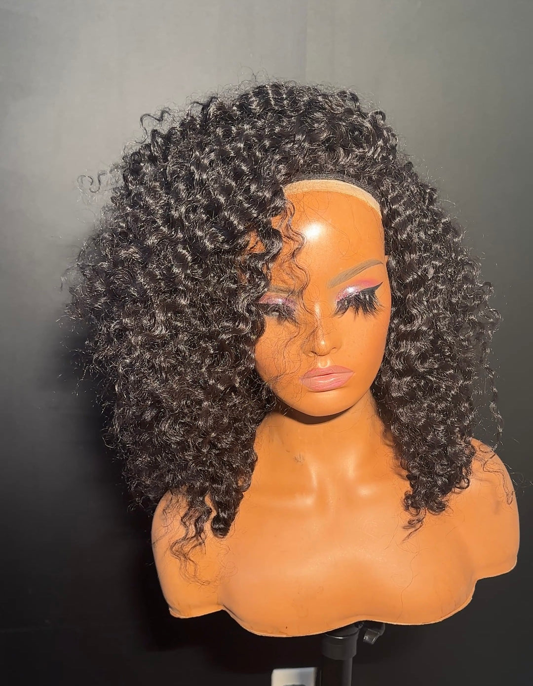 Burmese Curly Flip Over Wig