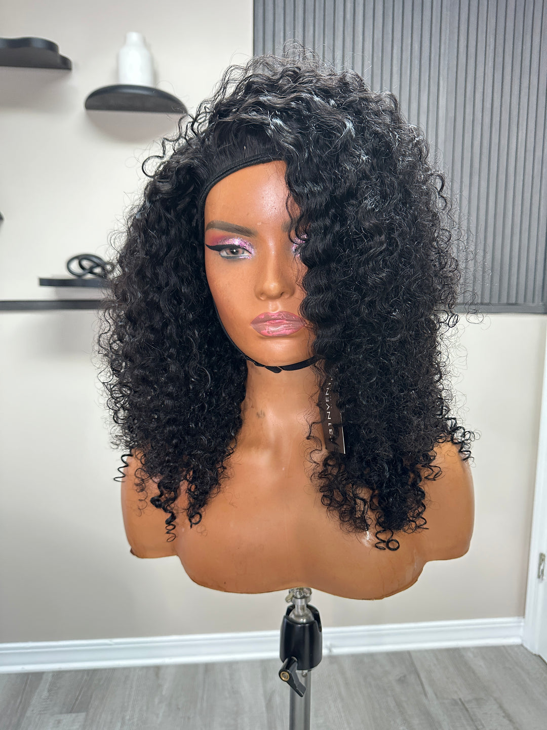 Velvet curly FlipOver wig 18 inches
